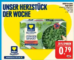 Marktkauf Edeka herzstücke junger spinat Angebot
