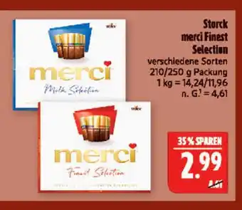 Marktkauf Storck merci mild selection Angebot