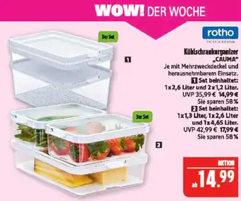 Marktkauf Rotho kühlschrankorganizer 'cauma' Angebot