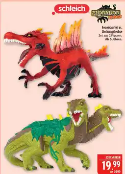 Marktkauf Schleich feuersaurier vs. dschungel echse Angebot