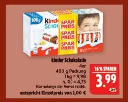 Marktkauf Kinder schokolade Angebot
