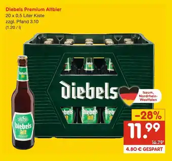 Netto Marken-Discount Diebels premium altbier Angebot