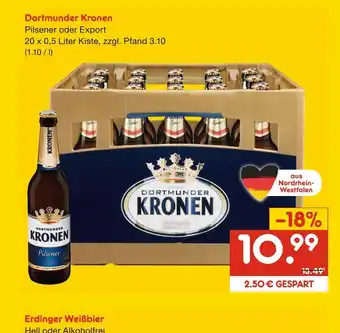 Netto Marken-Discount Dortmunder kronen bier Angebot