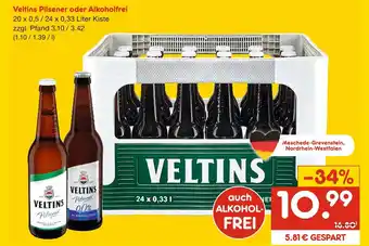Netto Marken-Discount Veltins pilsener oder alkoholfrei Angebot