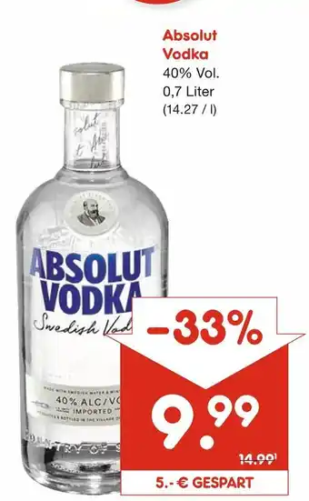 Netto Marken-Discount Absolut vodka Angebot