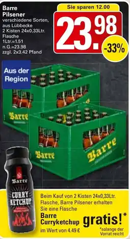 WEZ Barre Pilsener Angebot