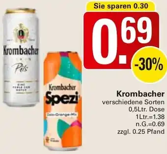 WEZ Krombacher Angebot