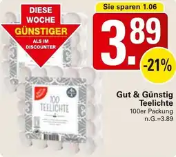 WEZ Gut & Günstig Teelichte Angebot
