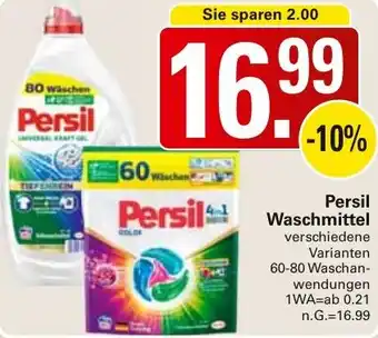 WEZ Persil Waschmittel Angebot