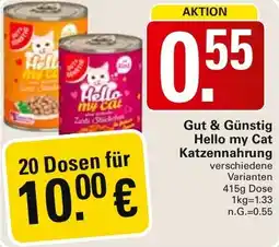 WEZ Gut & Günstig Hello my Cat Katzennahrung Angebot