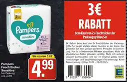 WEZ Pampers Feuchttücher Sensitive Angebot
