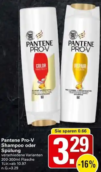 WEZ Pantene Pro-V Shampoo oder Spülung Angebot