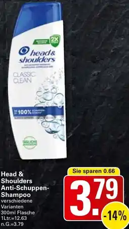 WEZ Head & Shoulders Anti-Schuppen Shampoo Angebot