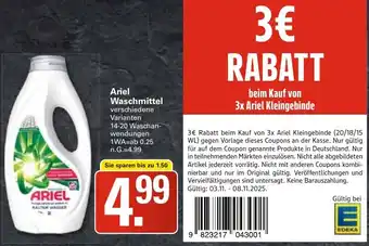 WEZ Ariel Waschmittel Angebot