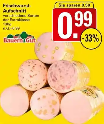 WEZ Bauern Gut Frischwurst Aufschnitt Angebot