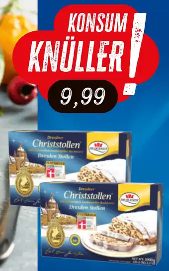 KONSUM Dr. Quendt Original Dresdner Christstollen Angebot