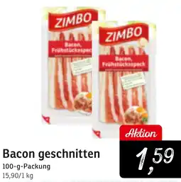 KONSUM Bacon geschnitten Angebot