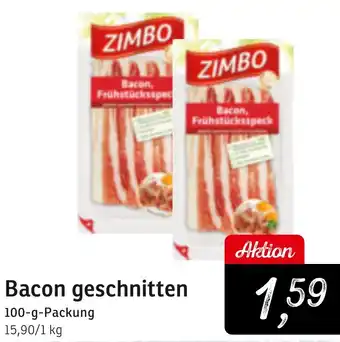 KONSUM Bacon geschnitten Angebot