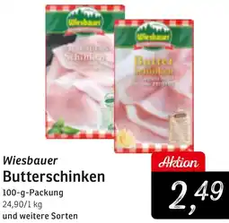 KONSUM Wiesbauer Butterschinken Angebot