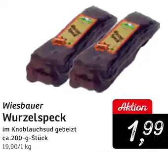 KONSUM Wiesbauer Wurzelspeck Angebot