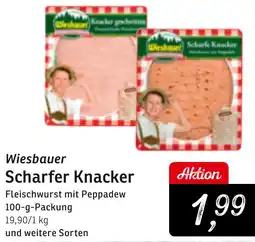 KONSUM Wiesbauer Scharfer Knacker Angebot