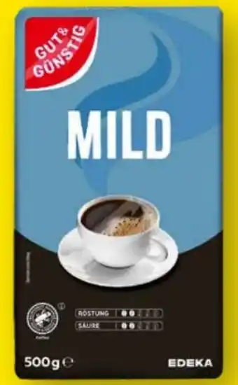 Edeka Gut & Günstig Natur Mild Kaffee Angebot