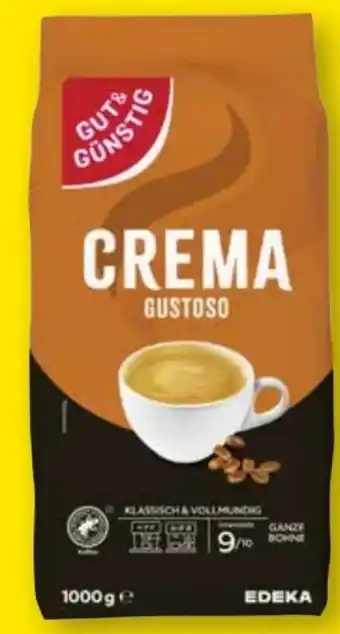 Edeka Gut & Günstig Caffè Crema Gustoso Angebot