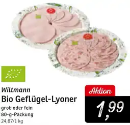 KONSUM Wiltmann Bio Geflügel-Lyoner Angebot