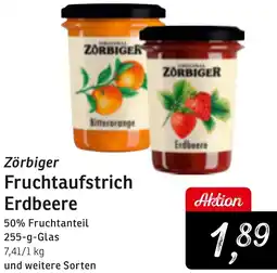 KONSUM Zörbiger Fruchtaufstrich Erdbeere Angebot