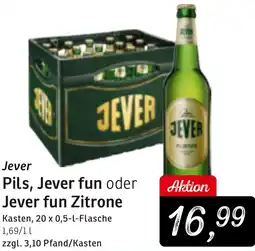 KONSUM Jever Pils, Jever fun oder Jever fun Zitrone Angebot
