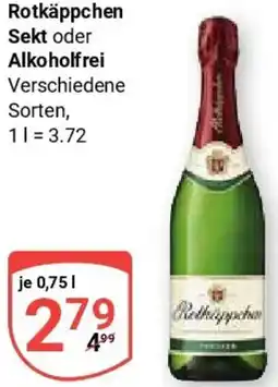 Globus Rotkäppchen Sekt oder Alkoholfrei Angebot