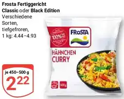 Globus Frosta Fertiggericht Classic oder Black Edition Angebot