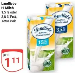 Globus Landliebe H-Milch Angebot