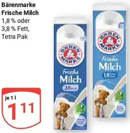 Globus Bärenmarke Frische Milch Angebot