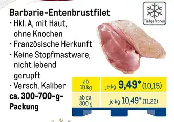 METRO Barbarie-Entenbrustfilet Angebot