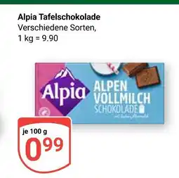 Globus Alpia tafelschokolade Angebot