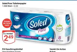 Globus Soled pure toilettenpapier Angebot