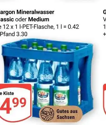 Globus Margon mineralwasser classic Angebot