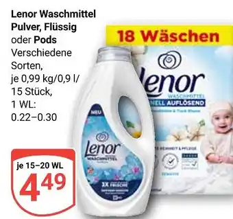 Globus Lenor waschmittel pulver Angebot