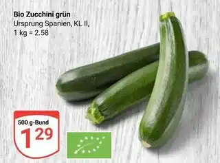 Globus Bio zucchini grün Angebot