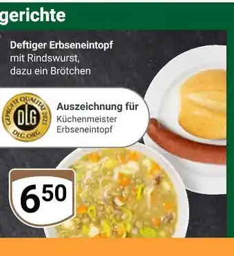 Globus Küchenmeister deftiger erbseneintopf mit rindswurst Angebot