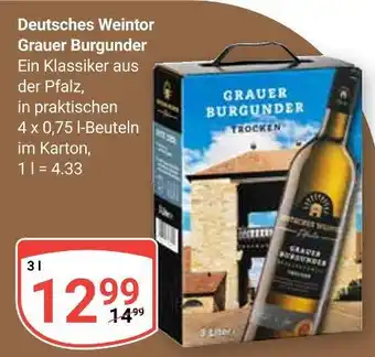 Globus Deutsches weintor grauer burgunder Angebot