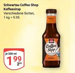 Globus Schwartau coffee shop kaffeesirup Angebot