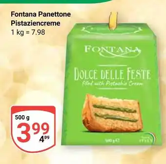 Globus Fontana panettone pistaziencreme Angebot