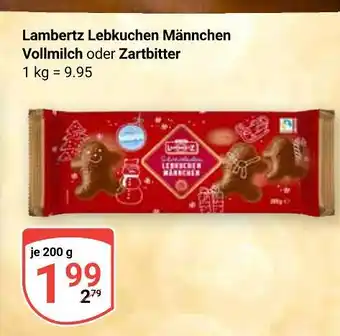 Globus Lambertz lebkuchen männchen vollmilch Angebot