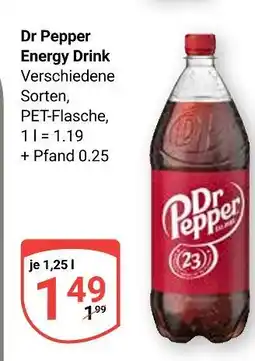 Globus Dr pepper energy drink Angebot