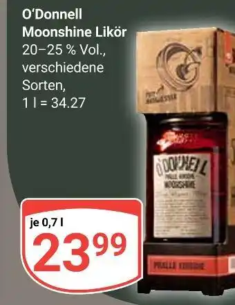 Globus O'donnell moonshine likör Angebot