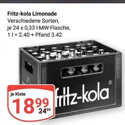 Globus Fritz-kola limonade Angebot