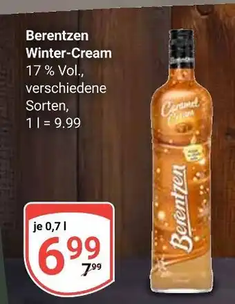Globus Berentzen winter-cream Angebot