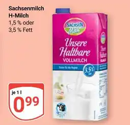 Globus Sachsenmilch unsere haltbare vollmilch Angebot